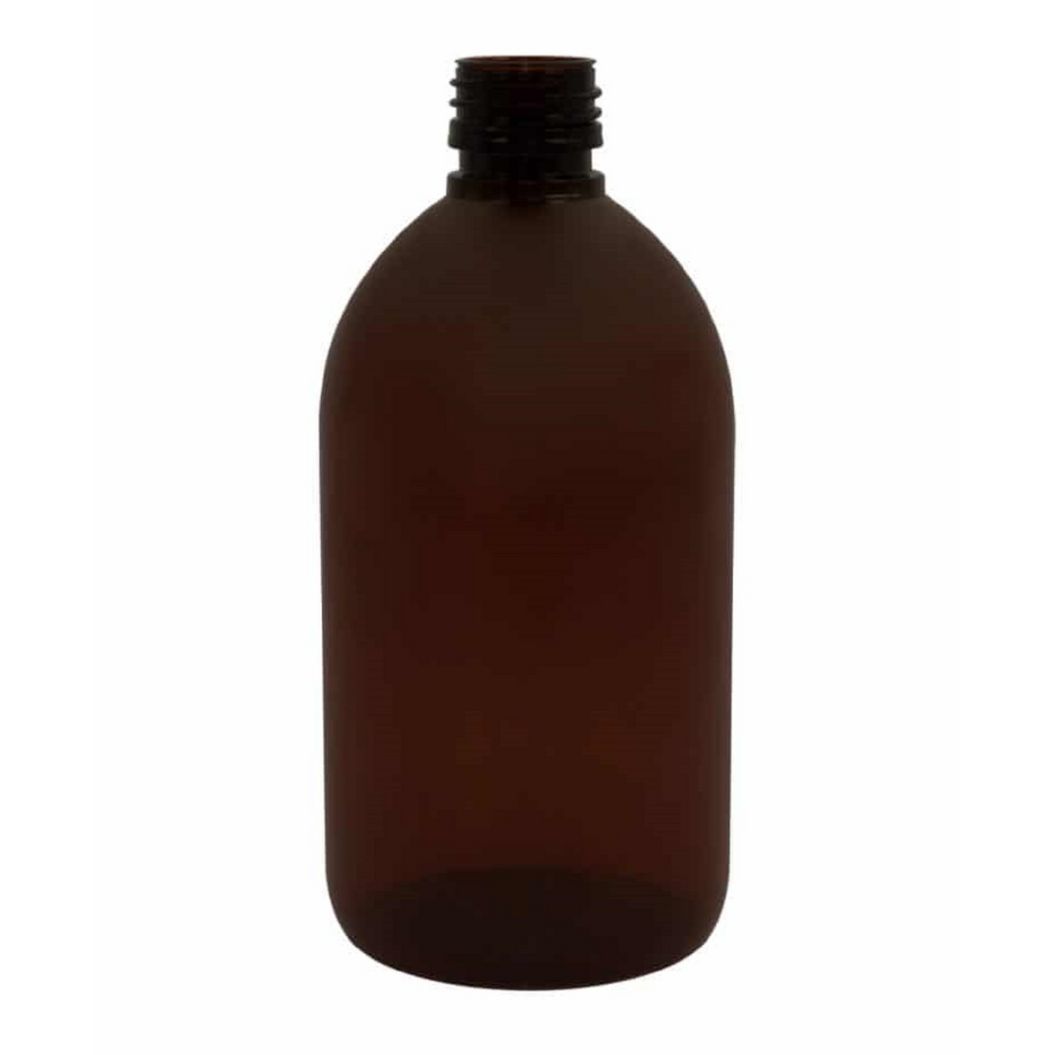 BULK BUY 500ml SIROP Amber Bottle & Pump (Qty 48)
