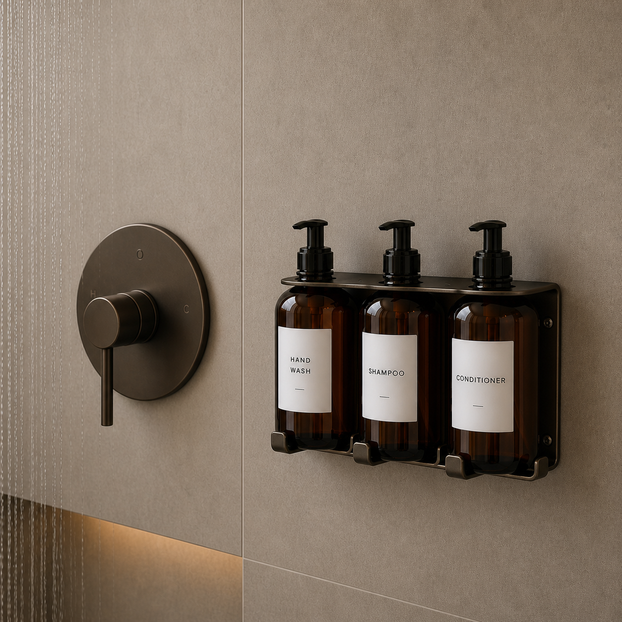 SoHo Dispensers triple holder bronze