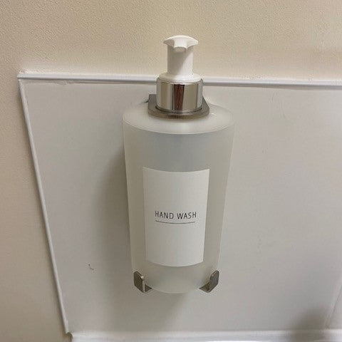 SALE ITEM 0042 - Single 400ml Security Wall-Mounted Holder - Orbital Finish