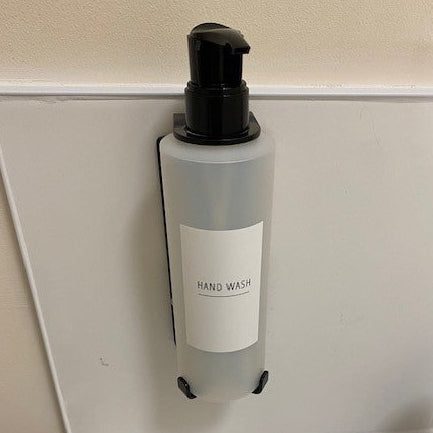 SALE ITEM 0047 - Single 250ml Tall Security Wall-Mounted Holder - Black Finish
