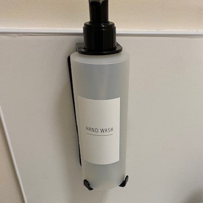 SALE ITEM 0049 - Single 300ml Tall Security Wall-Mounted Holder - Black Finish