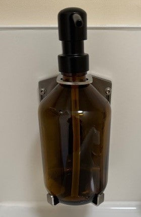 SALE ITEM 0060 - Single 500ml Tall Security Wall-Mounted Holder Orbital Finish