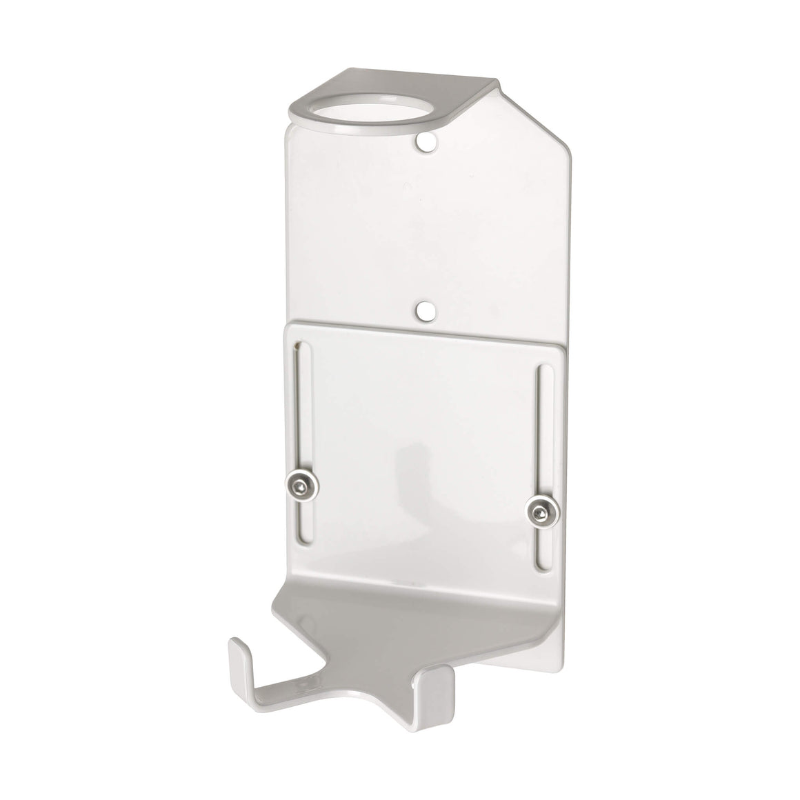 Single 300ml Security Wall-Mounted Holder - Satin White