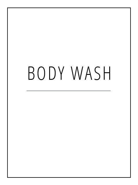 Label - Body Wash