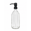 500ml Empty Glass Bottle & Pump
