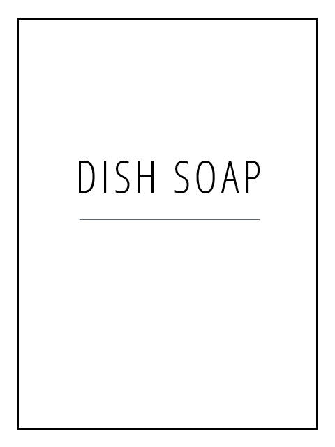 Label - Dish Soap