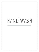 Label - Hand Wash