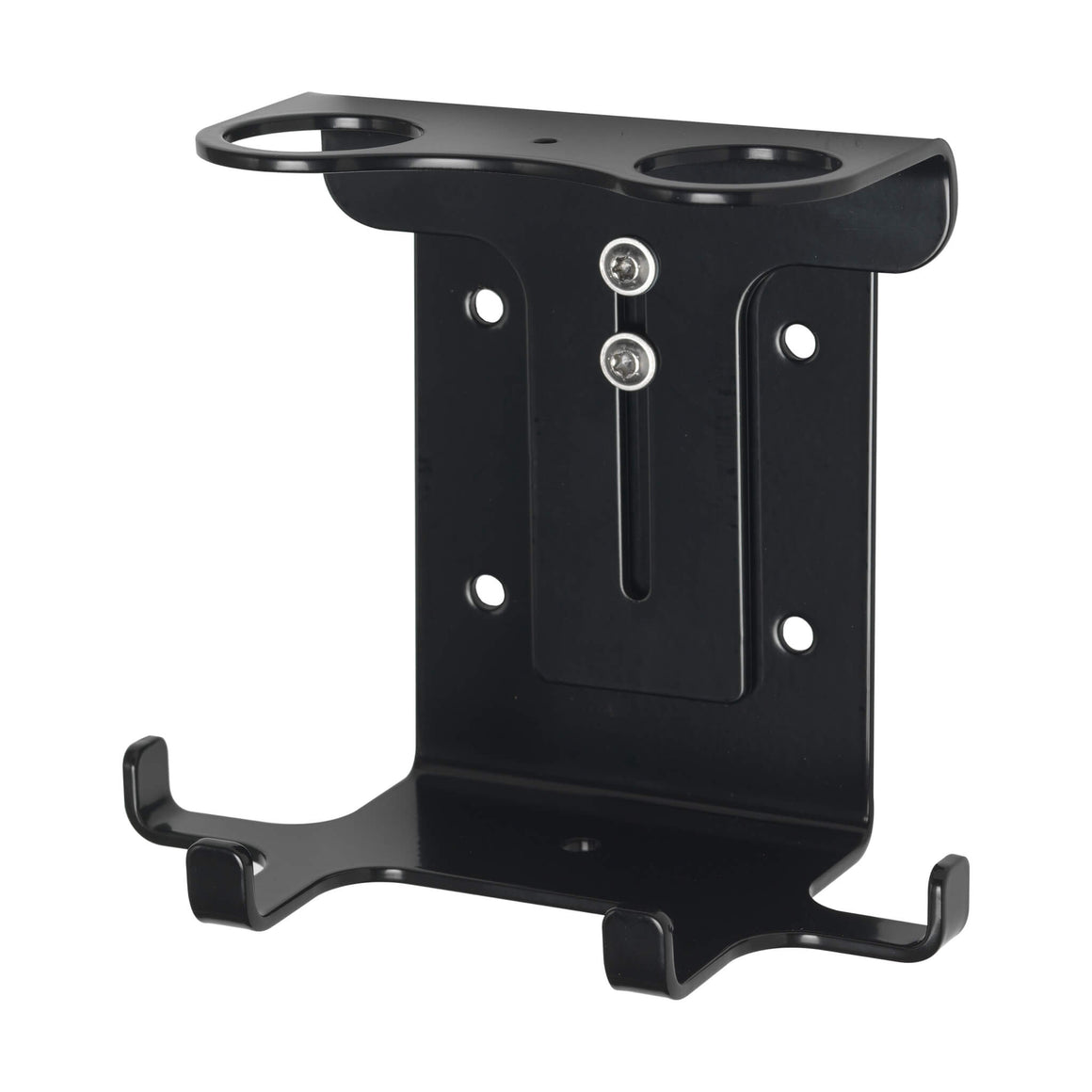 Double 500ml Security Wall-Mounted  Holder - Satin Black