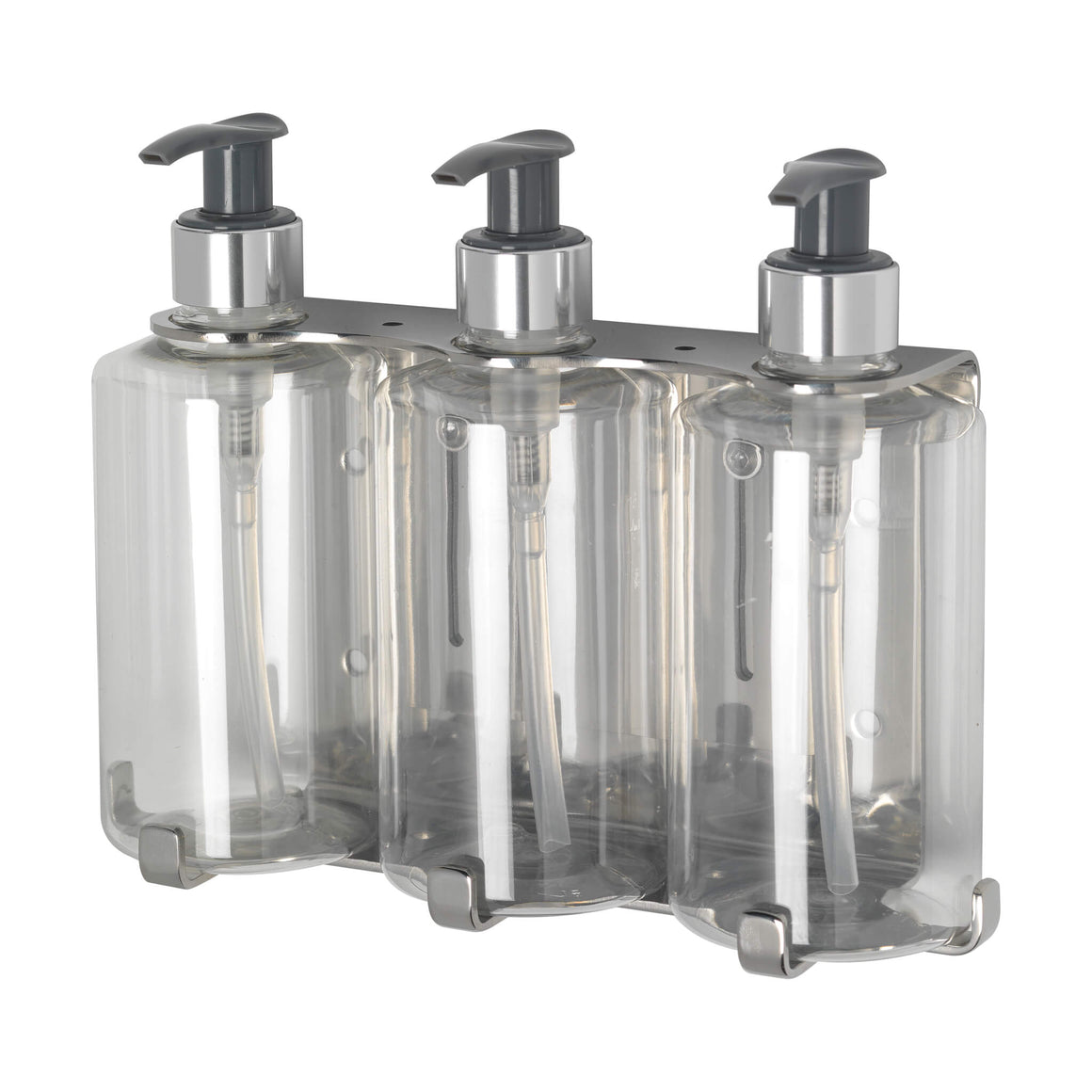 Triple 300ml Security Wall-Mounted Holder - Hand Polished